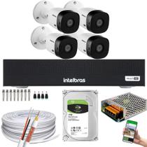 Kit 4 Cameras Seguranca Vhl 1220b 1080p Full Hd Dvr 4ch 1tb