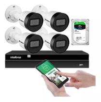 Kit 4 Câmeras Vip1230 B Bullet Ip67 2mp Nvr Nvd 4 Canais 1tb - Intelbras Kit 4 Câmeras Vip1230 B Bullet Ip67 2mp Nvr Nvd 4 Canais 1tb - Intelbras