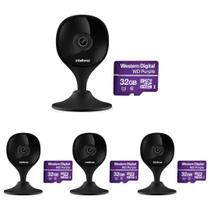 Kit 4 Câmeras Wi-Fi Inteligente Com Alarme e Armazenamento em Nuvem + Cartão de Memória 32 GB iMX C Black Intelbras Kit 4 Câmeras Wi-Fi Inteligente Com Alarme e Armazenamento em Nuvem + Cartão de Memória 32 GB iMX C Black Intelbras