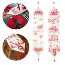 Kit 4 Caminhos De Mesa Para Decoração De Natal