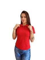 Kit 4 Camisa Polo Piquet Camiseta Feminina Uniforme