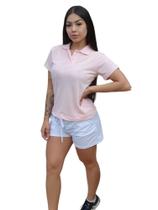 Kit 4 Camisa Polo Piquet Camiseta Feminina Uniforme