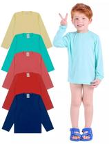 Kit 4 Camisa Térmica bebê Menino Proteção Solar Moda Praia bebê Masculino menino verão