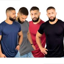 Kit 4 Camisas Dry Fit Academia Esportiva Com Proteção Uv