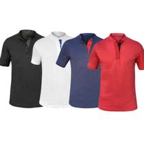 Kit 4 Camisas Gola Padre Masculina Algodão Linha Premium - Envio Imediato Kit 4 Camisas Gola Padre Masculina Algodão Linha Premium - Envio Imediato