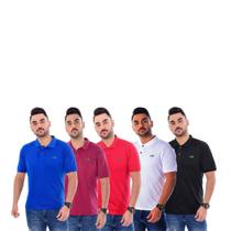 Kit 4 Camisas Polo Masculina Iguana Original