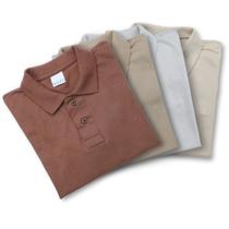 KIT 4 Camisas Polo Masculina Piquet