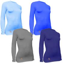 Kit 4 Camisas Térmicas Feminino Stigli Pro Proteção Solar FPU 50 Manga Longa Colorful N Kit 4 Camisas Térmicas Feminino Stigli Pro Proteção Solar FPU 50 Manga Longa Colorful N