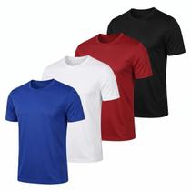 Kit 4 Camiseta Dry Fit Camisa Masculina Casual Academia Treino