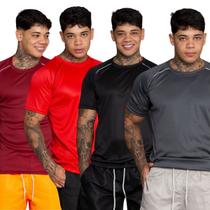 Kit 4 Camiseta Esportiva Masculina Dry Fit