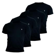 Kit 4 Camiseta Masculina Camisas 100% Algodão Premium Slim Basicas MP