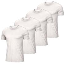 Kit 4 Camiseta Masculina Dry Fit Esportiva Gola Redonda Manga Curta