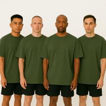 Kit 4 Camiseta Oversized Masculina Street Basic Camisa Lisa T-shirt Diversas Cores