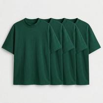 Kit 4 Camiseta Oversized Masculina Street Basic Camisa Lisa T-shirt Diversas Cores