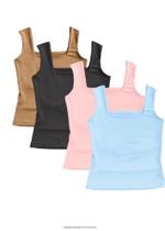 Kit 4 Camiseta Regata Blogueira Feminina Verão Tendência