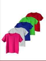 Kit 4 Camiseta Térmica Infantil Proteção Solar Menino e Menina