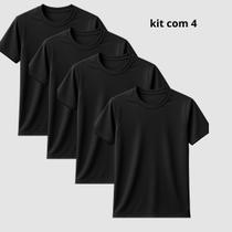 Kit 4 Camiseta Unisex Confortável 100% Algodão Premium