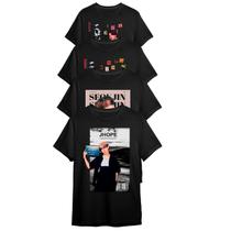 Kit 4 Camisetas Bts J-hope, Jin, Jung Kook E Jimin Kpop Kit 4 Camisetas Bts J-hope, Jin, Jung Kook E Jimin Kpop