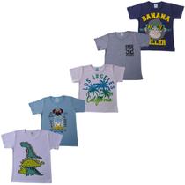 Kit 4 Camisetas de Menino Calor Camisa Infantil Masculina.