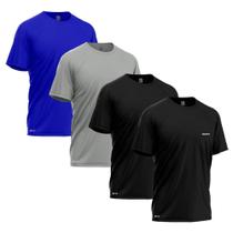 Kit 4 Camisetas Dry-fit Mants Clothing Manga Curta