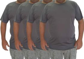 Kit 4 Camisetas Dry Fit Masculina Plus Size Musculação