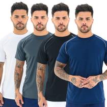KIT 4 Camisetas Dry Fit Masculina Treino Academia Corrida
