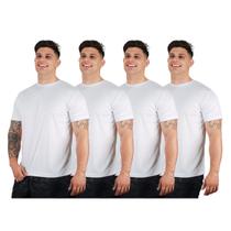 Kit 4 Camisetas Dry Fit Premium Básica Academia Corrida Treino Fitness Esporte Cores Variadas