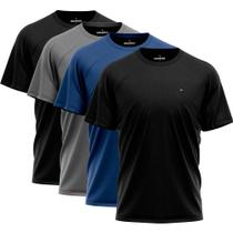 Kit 4 Camisetas Dry fit Sandrini Masculina Leve UV Academia Esportivo