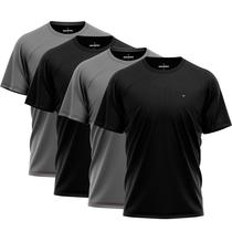 Kit 4 Camisetas Dry fit Sandrini Masculina Leve UV Academia Esportivo