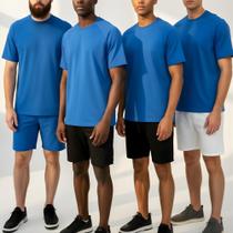 Kit 4 Camisetas Manga Curta Dry Fit Premium Com Elastano Tecido Geladinho Conforto UV Respirável Para Academia Corrida Bike e Treinos Intensos - Uper