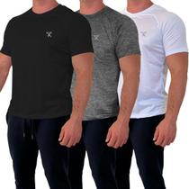 Kit 4 Camisetas Masculina Academia Dry Fit Lisa Malha Fria Esportiva