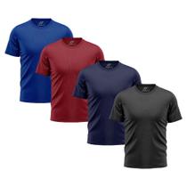 Kit 4 Camisetas Masculina Sagassi Dry Fit Manga Curta Treino Academia Caminhada