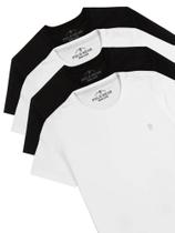 Kit 4 Camisetas Masculinas Algodão Premium Polo Wear