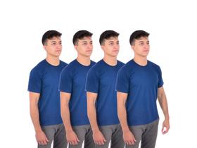 Kit 4 camisetas masculinas básicas manga curta algodão