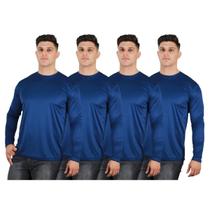Kit 4 Camisetas Masculinas Segunda Pele Térmica 50 UV Dry