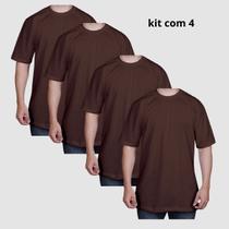 Kit 4 Camisetas Oversized 100% Algodão Unisex Lisas