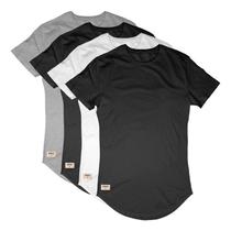 Kit 4 Camisetas Oversized Camisa Longline Swag Aproveite Preta, Branca e Cinza