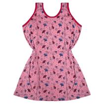 Kit 4 Camisola Plus Size Senhora Estampado Camisetão Feminino