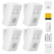 Kit 4 Campainhas Sem Fio Sensor de Movimento Fácil Instalação Alarme de Entrada 32 Sons Kit 4 Campainhas Sem Fio Sensor de Movimento Fácil Instalação Alarme de Entrada 32 Sons