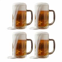 Kit 4 Caneca Chopp Chops Chope Cerveja Vidro Forte Grosso Resistente Bar Restaurante Buteco 430ml Kit 4 Caneca Chopp Chops Chope Cerveja Vidro Forte Grosso Resistente Bar Restaurante Buteco 430ml