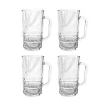 Kit 4 Canecas Chopp Casa Blanca Vidro 330ml - Belovidro