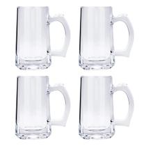 Kit 4 Canecas de Chopp e Cerveja Pavillion Haus 300ml Vidro Brinox 57716051 Kit 4 Canecas de Chopp e Cerveja Pavillion Haus 300ml Vidro Brinox 57716051