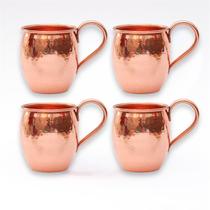 Kit 4 Canecas De Cobre Puro 300 ML - 5% OFF