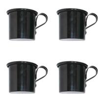 Kit 4 Canecas em alumínio estilo Moscow Mule Decor - Black Kit 4 Canecas em alumínio estilo Moscow Mule Decor - Black
