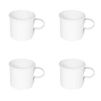 Kit 4 Canecas em alumínio estilo Moscow Mule Decor - Branca Kit 4 Canecas em alumínio estilo Moscow Mule Decor - Branca