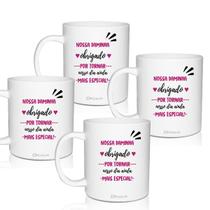 Kit 4 Canecas Lembrança Personalizada Agradecimento Daminha Kit 4 Canecas Lembrança Personalizada Agradecimento Daminha