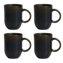 Kit 4 Canecas Stoneware Coup Oceano Porto Brasil 330ml Kit 4 Canecas Stoneware Coup Oceano Porto Brasil 330ml