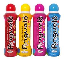 Kit 4 Caneta Bolinha Pinguelô De 80ml Marcador De Bingo