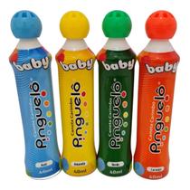 Kit 4 Caneta Carimbo Pinguelô Baby De 40ml - Canetas Pedagóg Kit 4 Caneta Carimbo Pinguelô Baby De 40ml - Canetas Pedagóg