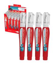 kit 4 Caneta Corretiva Branquinho Faber 9ml Ponta Metálica kit 4 Caneta Corretiva Branquinho Faber 9ml Ponta Metálica